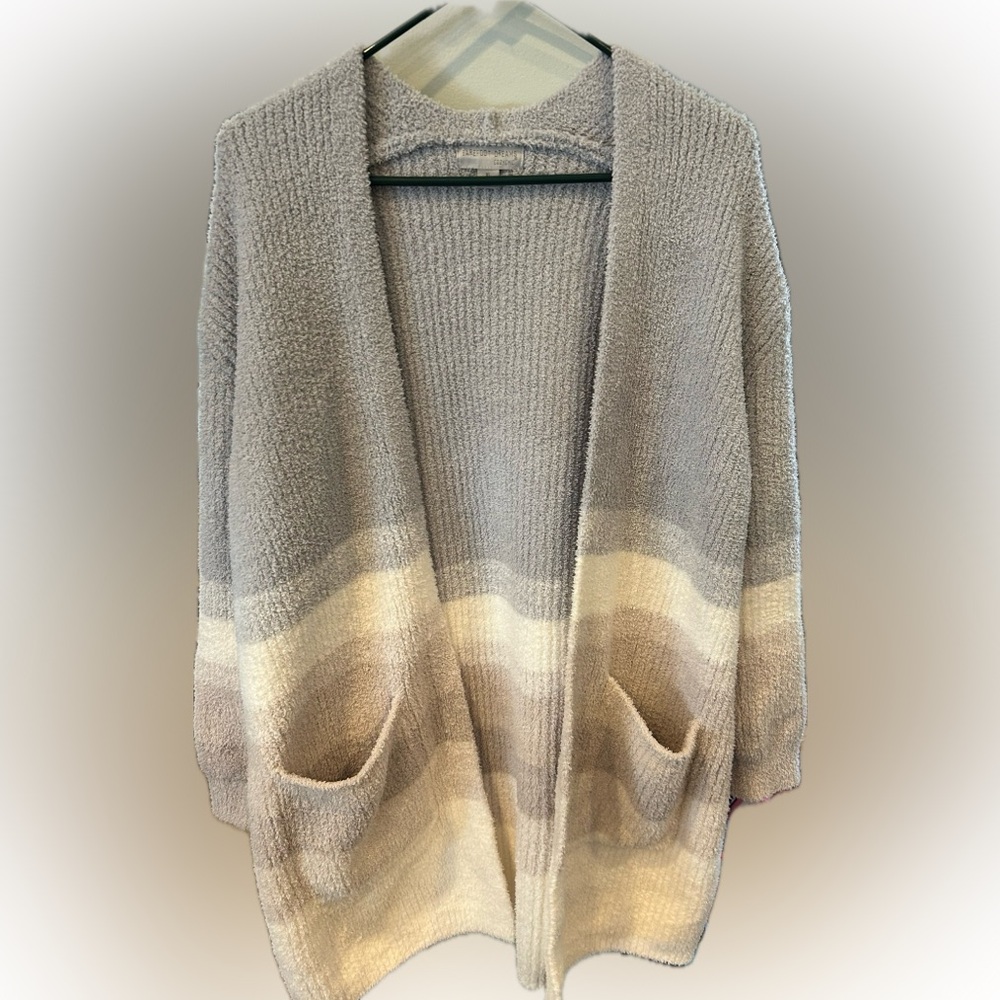 Barefoot Dreams CozyChic Sunset Boyfriend Cardigan XL Like new condition